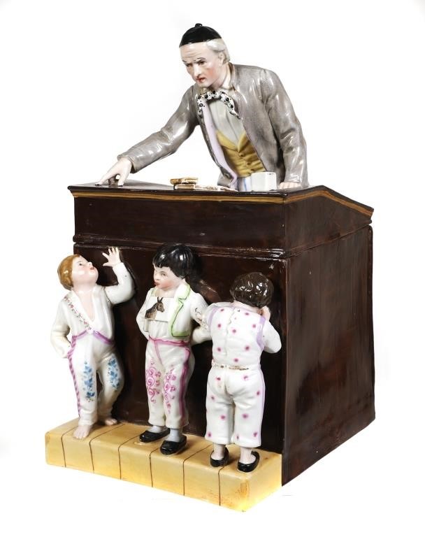 VICTORIAN CERAMIC BISCUIT BOX