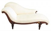 VICTORIAN CHAISE LOUNGE, IN WH