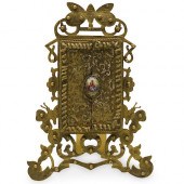 VICTORIAN CHAMPLEVE AND BRASS