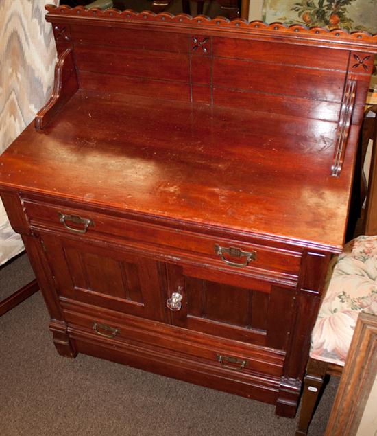 Victorian cherrywood washstand