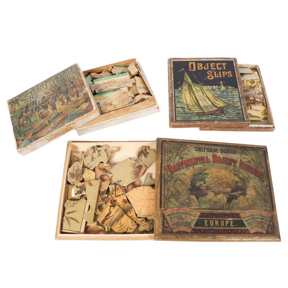 VICTORIAN CHILDREN'S PUZZLES 3PC