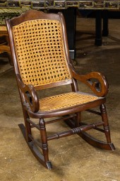 VICTORIAN CHILD'S CANED SEAT W