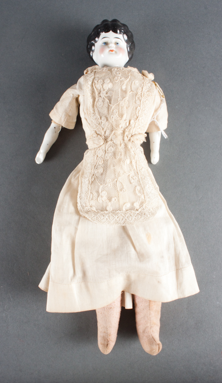Victorian china head doll with