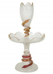 VICTORIAN CLEAR CRAKLE GLASS E