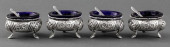 VICTORIAN COBALT GLASS LINED S