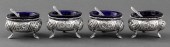 VICTORIAN COBALT GLASS LINED S