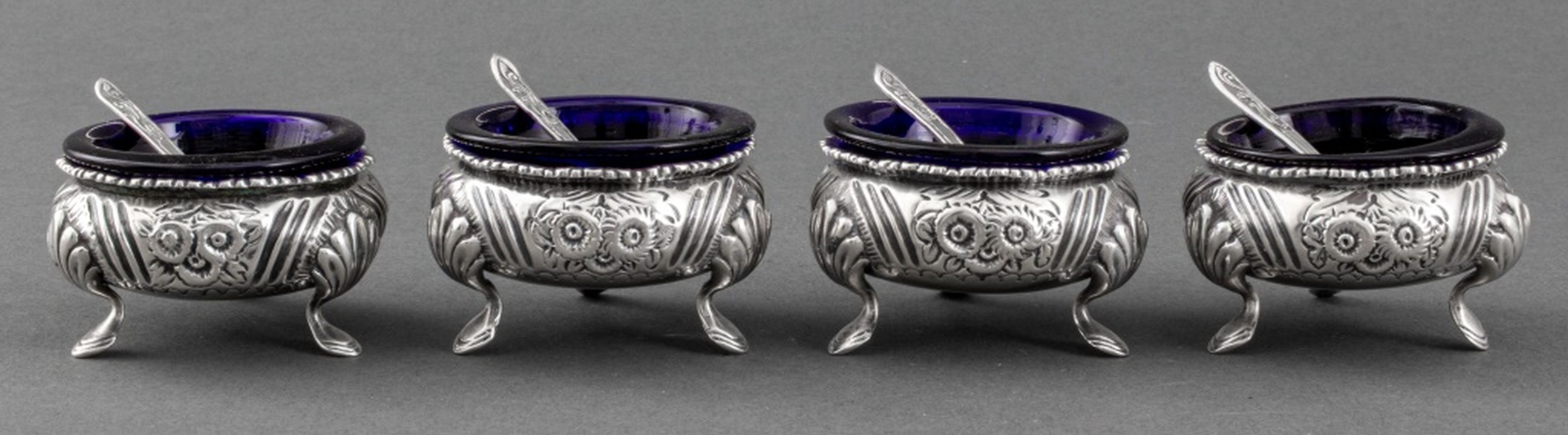 VICTORIAN COBALT GLASS LINED