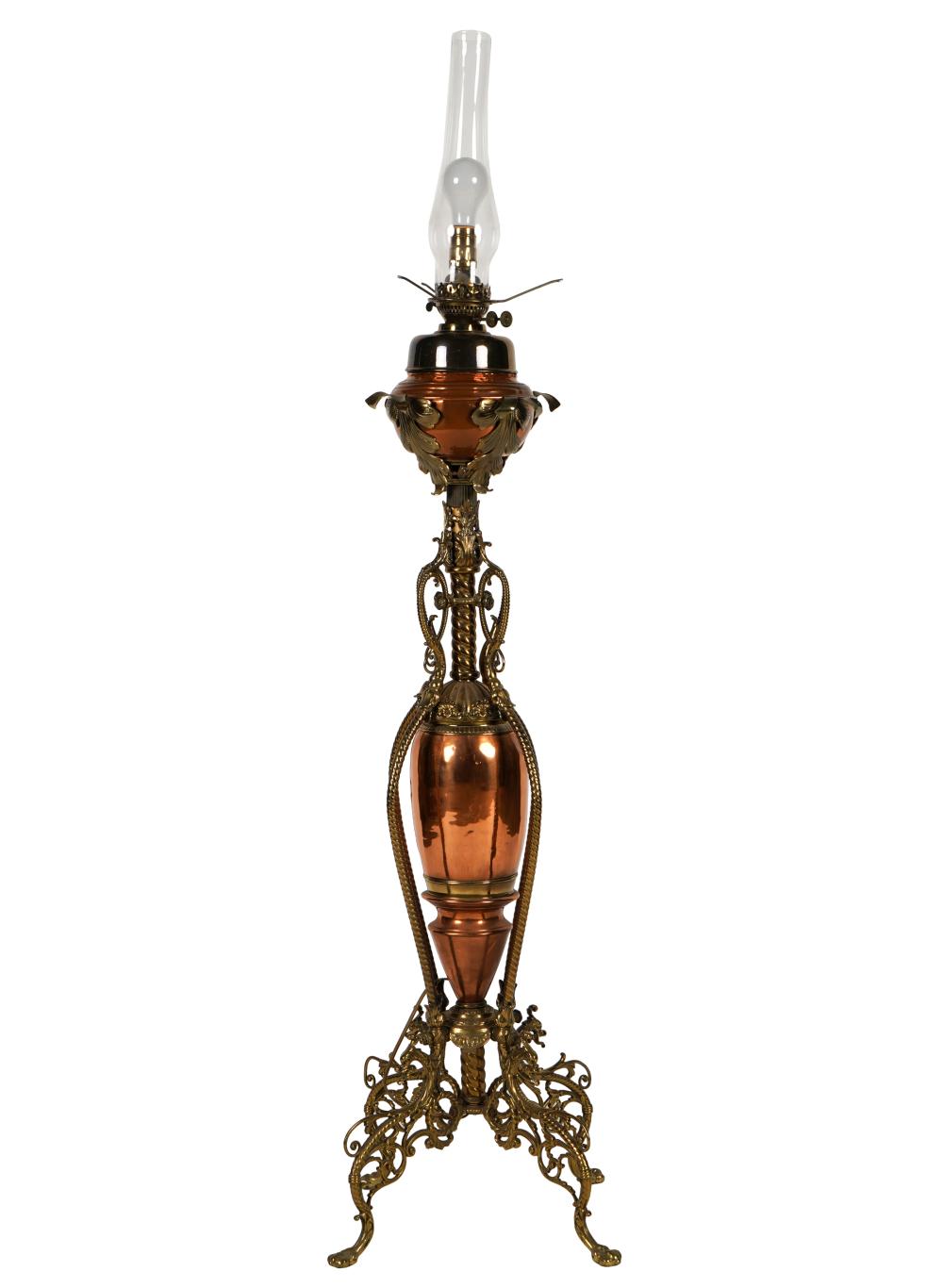 VICTORIAN COPPER & BRASS FLOOR