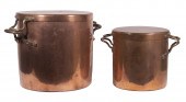 VICTORIAN COPPER COOKING POTS
