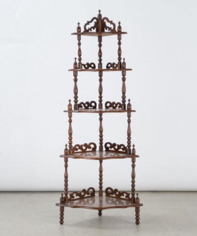 VICTORIAN CORNER SHELFA late 19th
