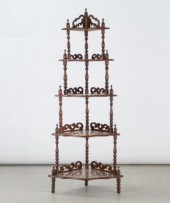 VICTORIAN CORNER SHELFA late 1