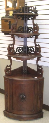 VICTORIAN CORNER WHAT-NOT STAND