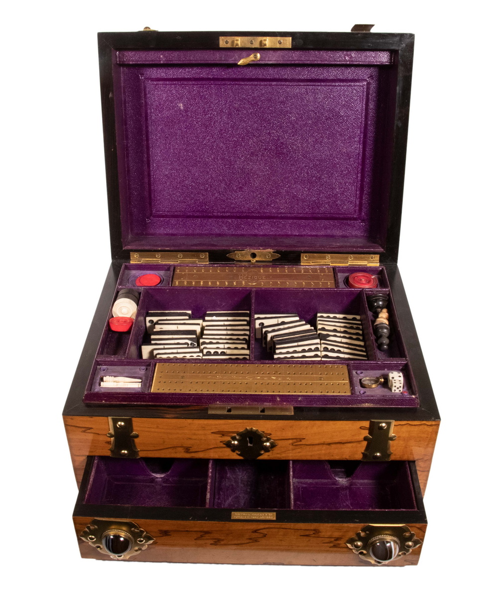 VICTORIAN COROMANDEL GAMES BOX BY