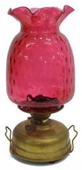 VICTORIAN CRANBERRY ART GLASS
