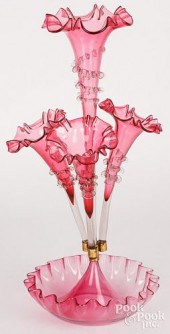 VICTORIAN CRANBERRY GLASS EPER