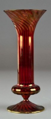 Victorian Cranberry Glass Trum