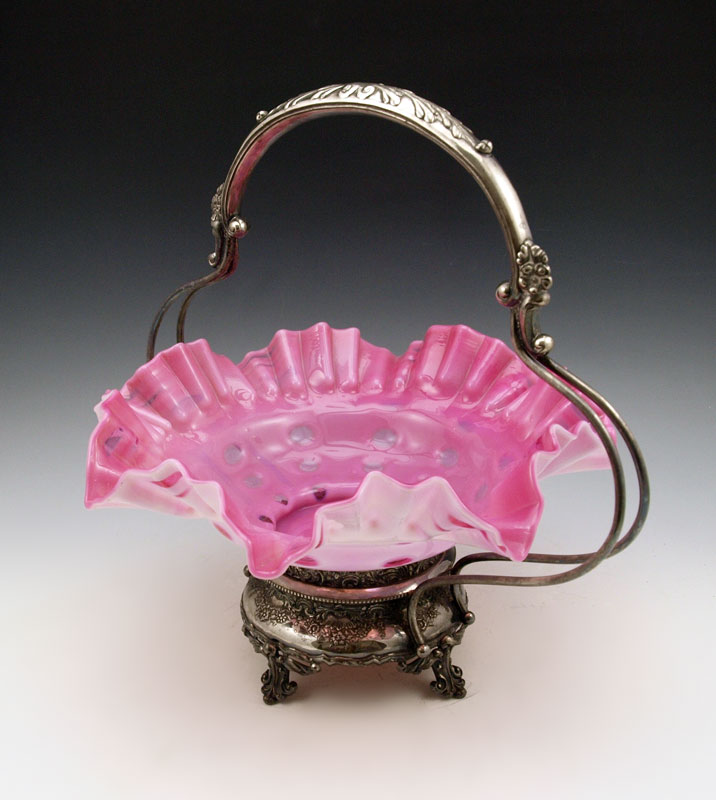 VICTORIAN CRANBERRY OPALESCENT COIN