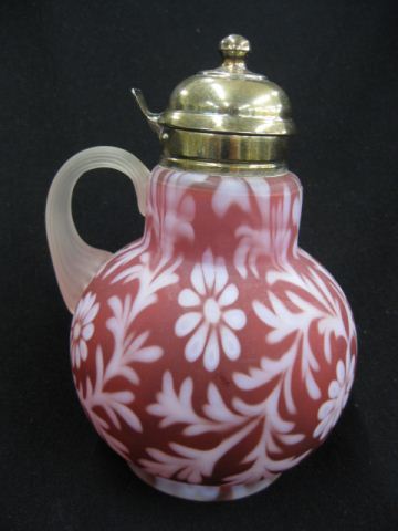 Victorian Cranberry Satin Art Glass