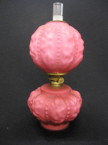 Victorian Cranberry Satin Art Glass