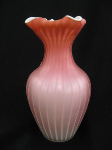 Victorian Cranberry Satin Art Glass