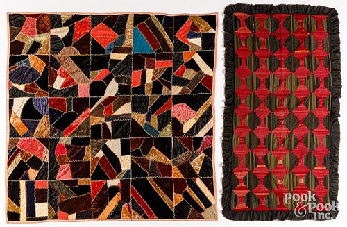 VICTORIAN CRAZY QUILT, CA. 1900,
