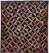VICTORIAN CRAZY QUILT, LOG CAB