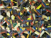Victorian Crazy Quilt with han