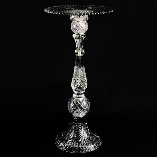 VICTORIAN CUT GLASS TABLE, F. &