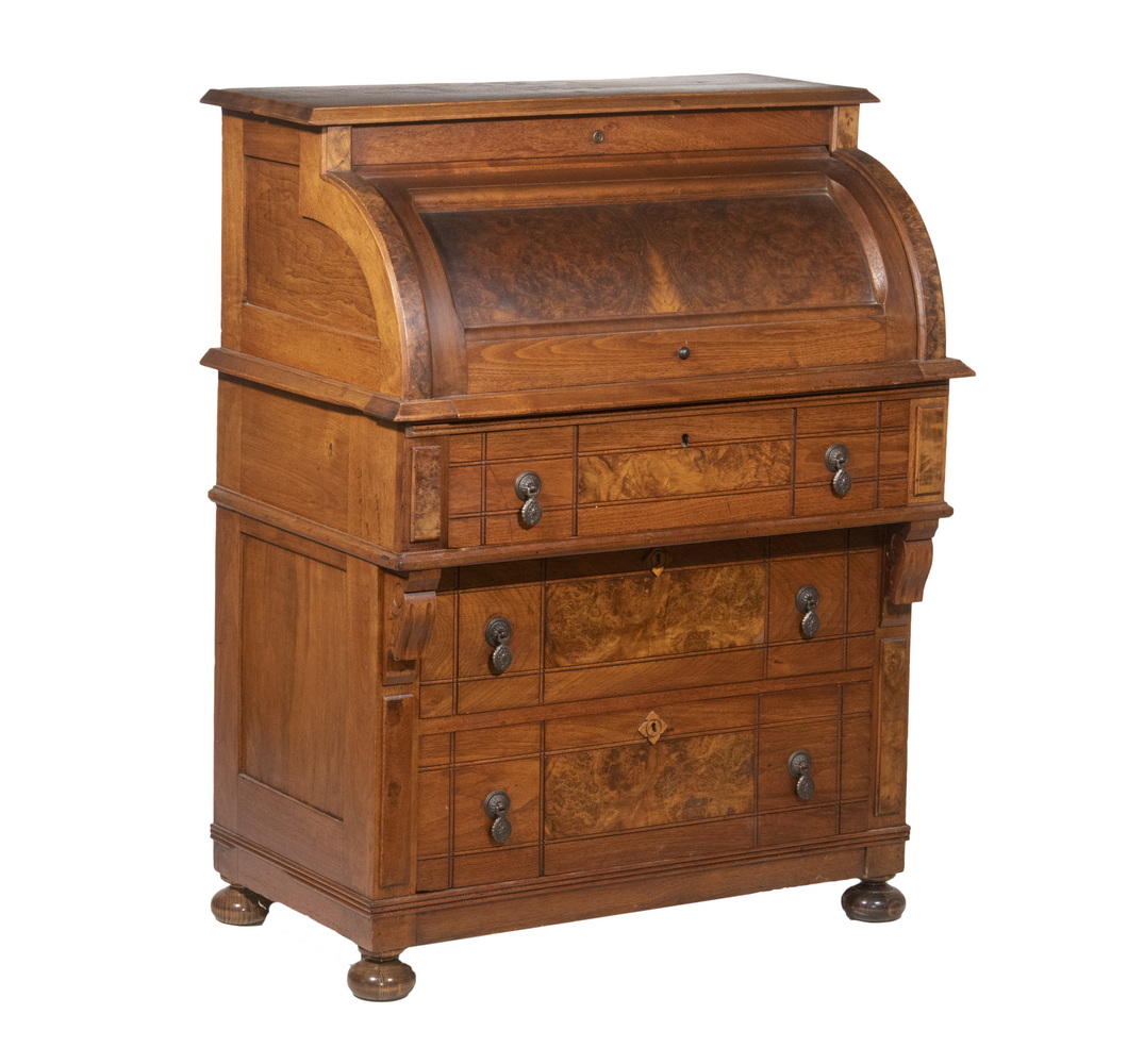 VICTORIAN CYLINDER DESK 19th c.