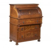VICTORIAN CYLINDER DESK 19th c