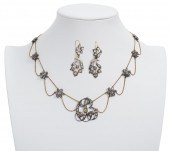 VICTORIAN DIAMOND & 10K YG NEC