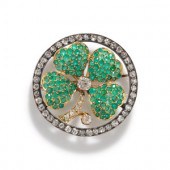 VICTORIAN, DIAMOND AND EMERALD