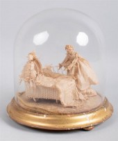 VICTORIAN DIORAMA UNDER A GLAS