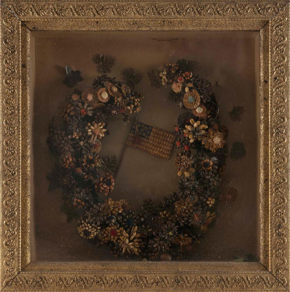 VICTORIAN DIORAMA WITH SHELLWORK