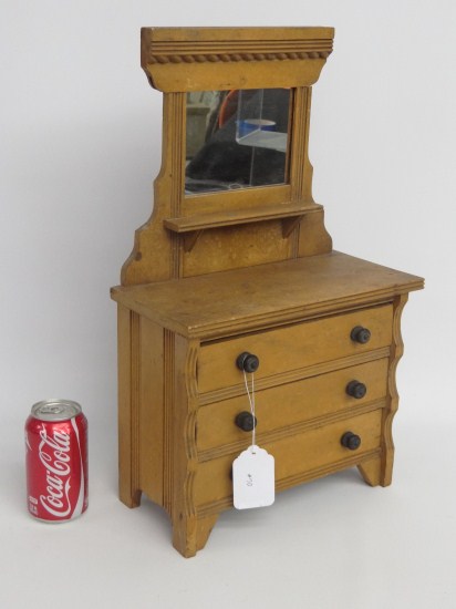 Victorian dolls chest. 12'' W 6'' D