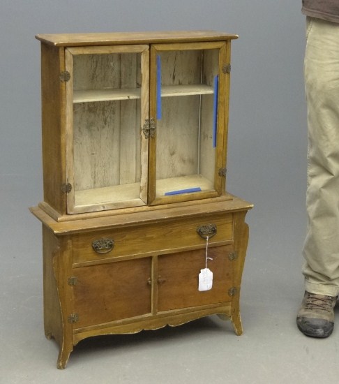 Victorian doll's cupboard. 24'' W