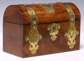 VICTORIAN DOMED &AMP; BRASS-BO