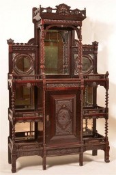 VICTORIAN EASTLAKE CARVED AND
