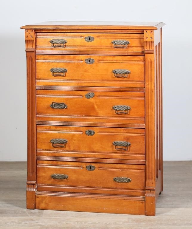 VICTORIAN EASTLAKE CHEST OF