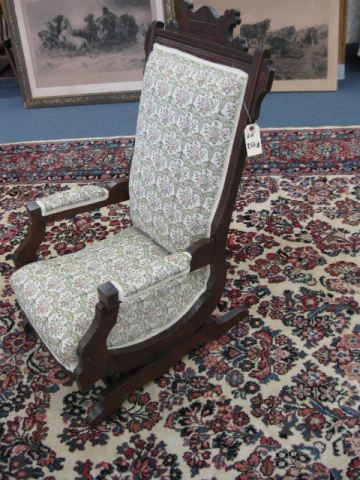 Victorian Eastlake Platform Rocker.