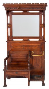 VICTORIAN EASTLAKE STAINED WAL