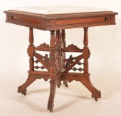 VICTORIAN EASTLAKE WALNUT PARL