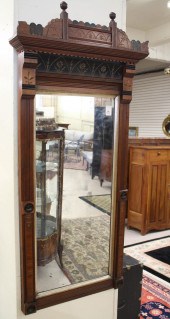 VICTORIAN EASTLAKE WALNUT WALL