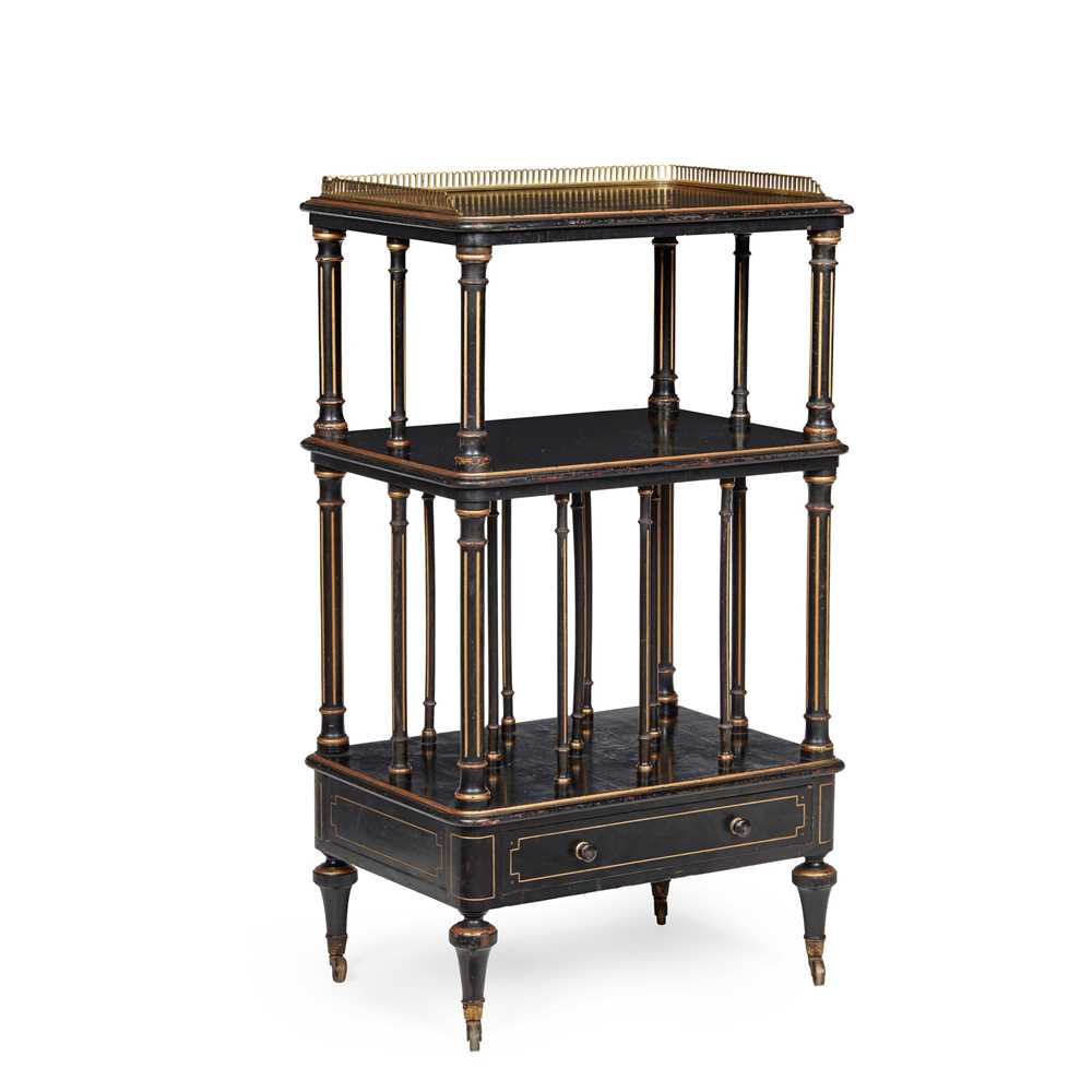 VICTORIAN EBONISED AND