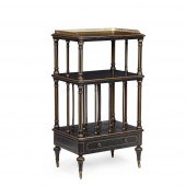 VICTORIAN EBONISED AND PARCEL-