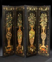 Victorian Ebonized and Decoupa