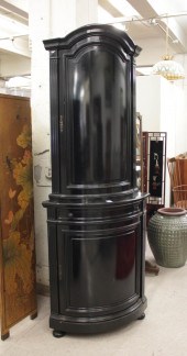 VICTORIAN EBONIZED CORNER CABI