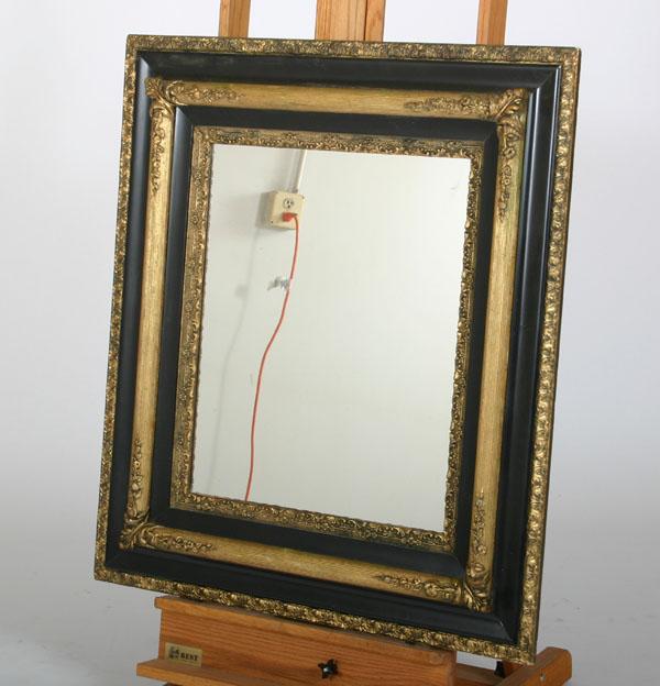 Victorian ebonized mirror;