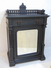 VICTORIAN EBONIZED MUSIC CABIN