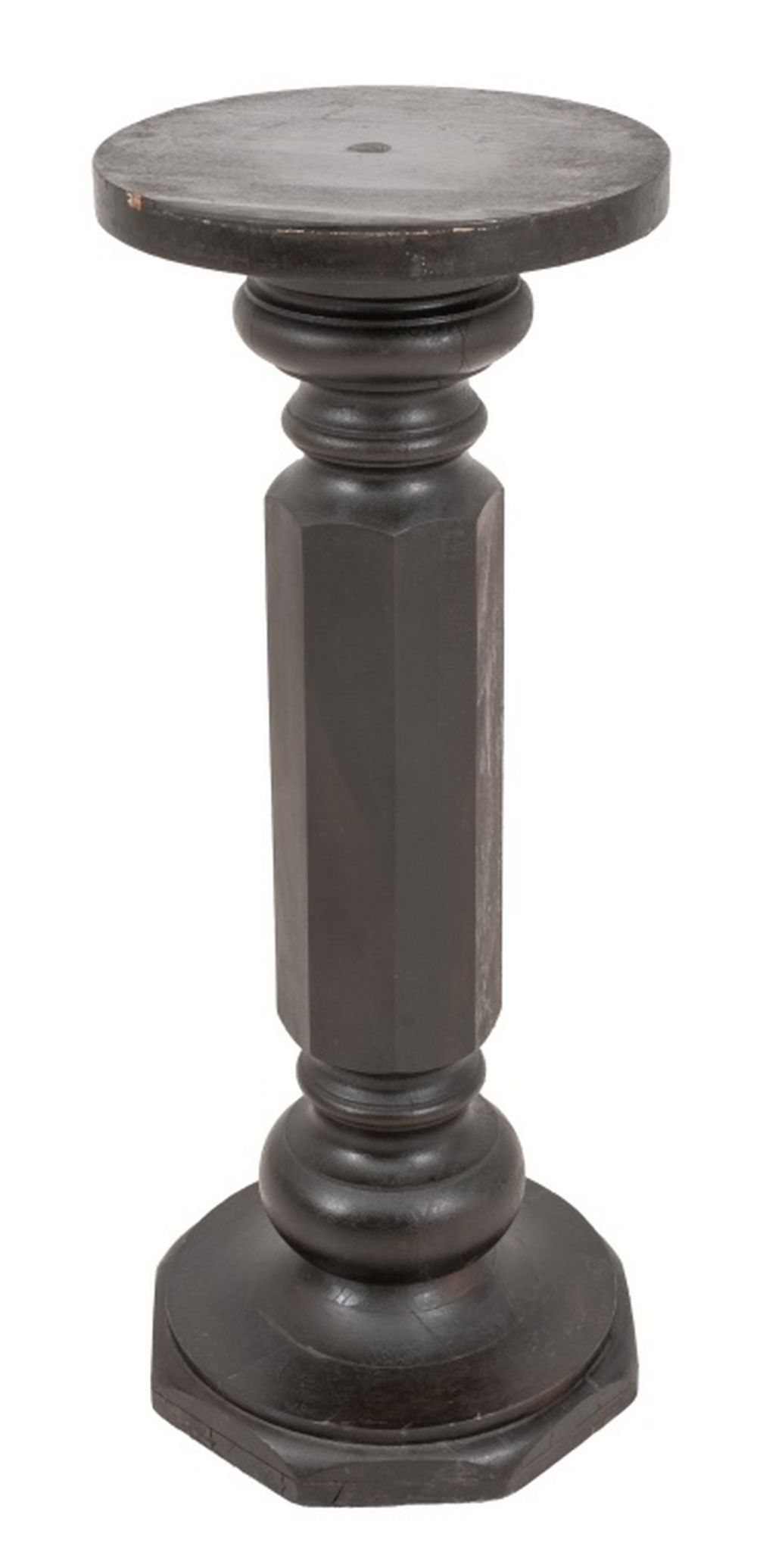 VICTORIAN EBONIZED PEDESTAL, C.